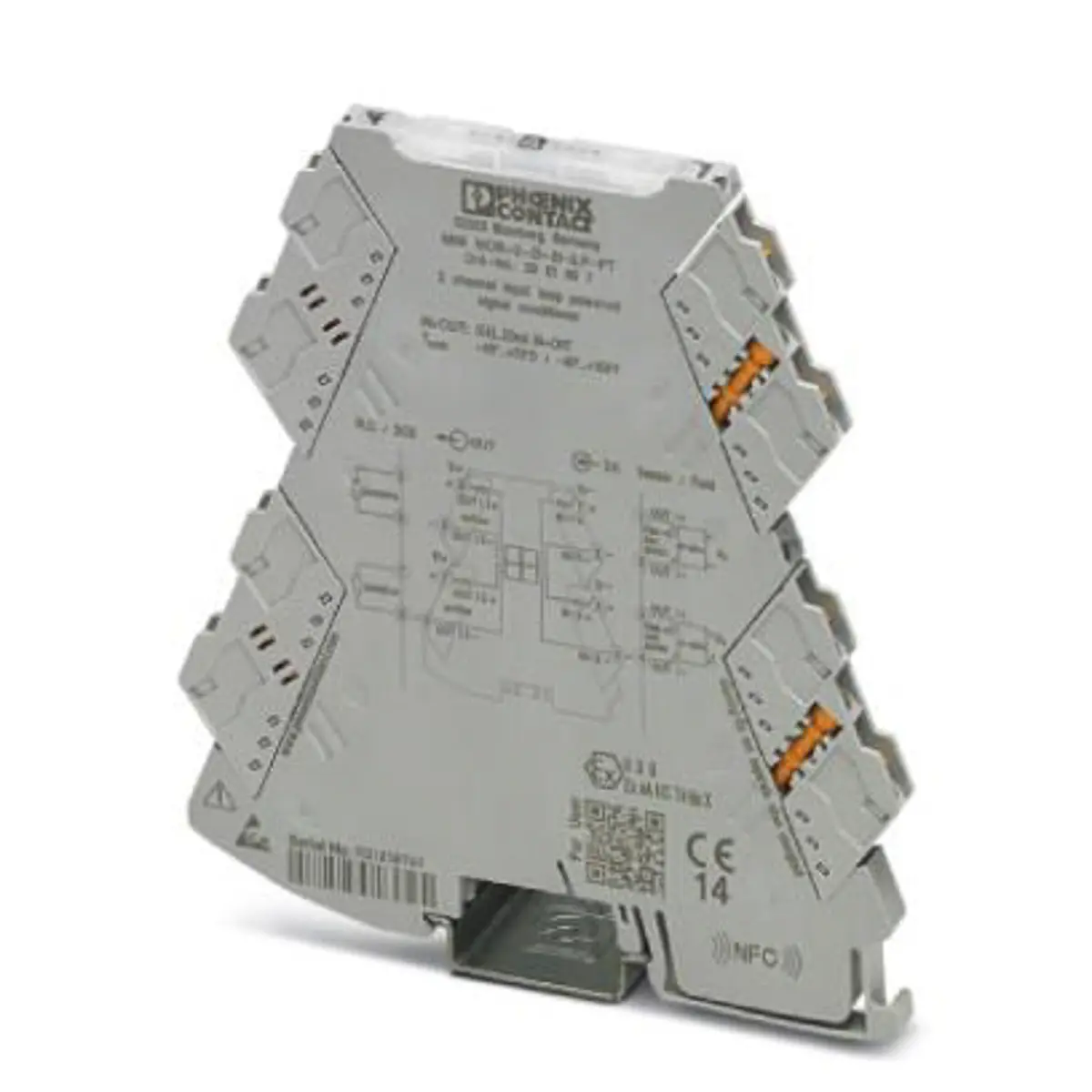 Produktfoto 1 von Phoenix Contact Serie MINI MCR Signalwandler 9.6/30 V dc, Strom 0 to 20 mA EIN / Strom 0 to 20 mA AUS DIN-Hutschiene,