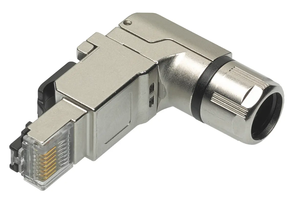 Produktfoto 1 von Molex 130047 Stecker RJ45-Steckverbinder, 1-Port 8-polig Abgeschirmt Kabel gewinkelt
