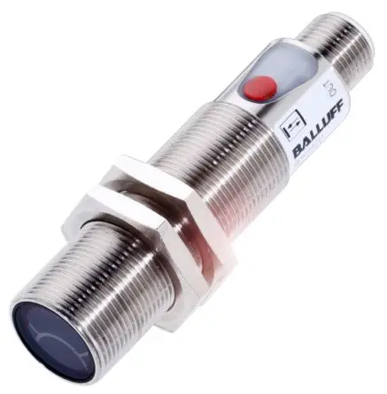 Produktfoto 1 von BALLUFF BOS 18M Zylinderförmig Optischer Sensor, Reflektierend, PnP Ausgang, 4-poliger Stecker