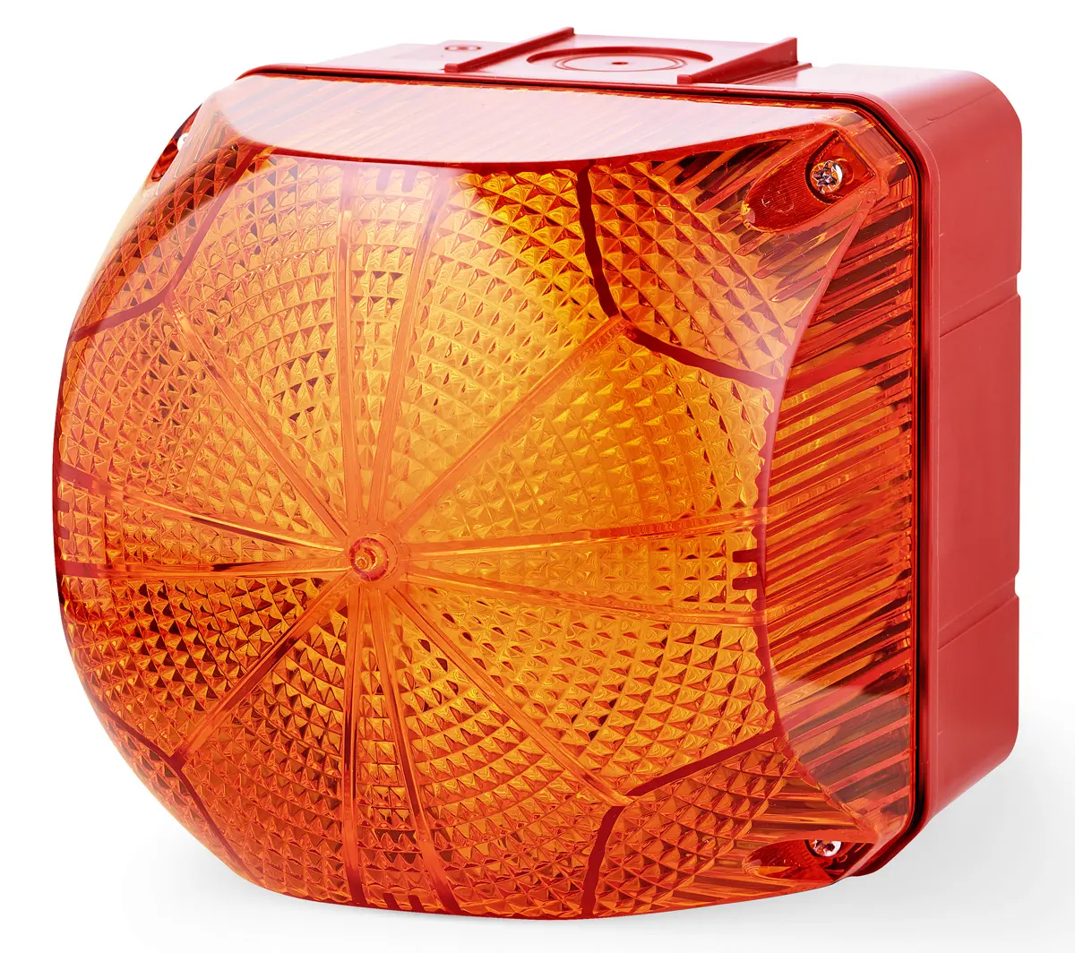 Produktfoto 1 von AUER Signal QDS LED Blinkend, Dauer Signalleuchte Orange, 24 V ac/dc, Ø 94mm x 97mm