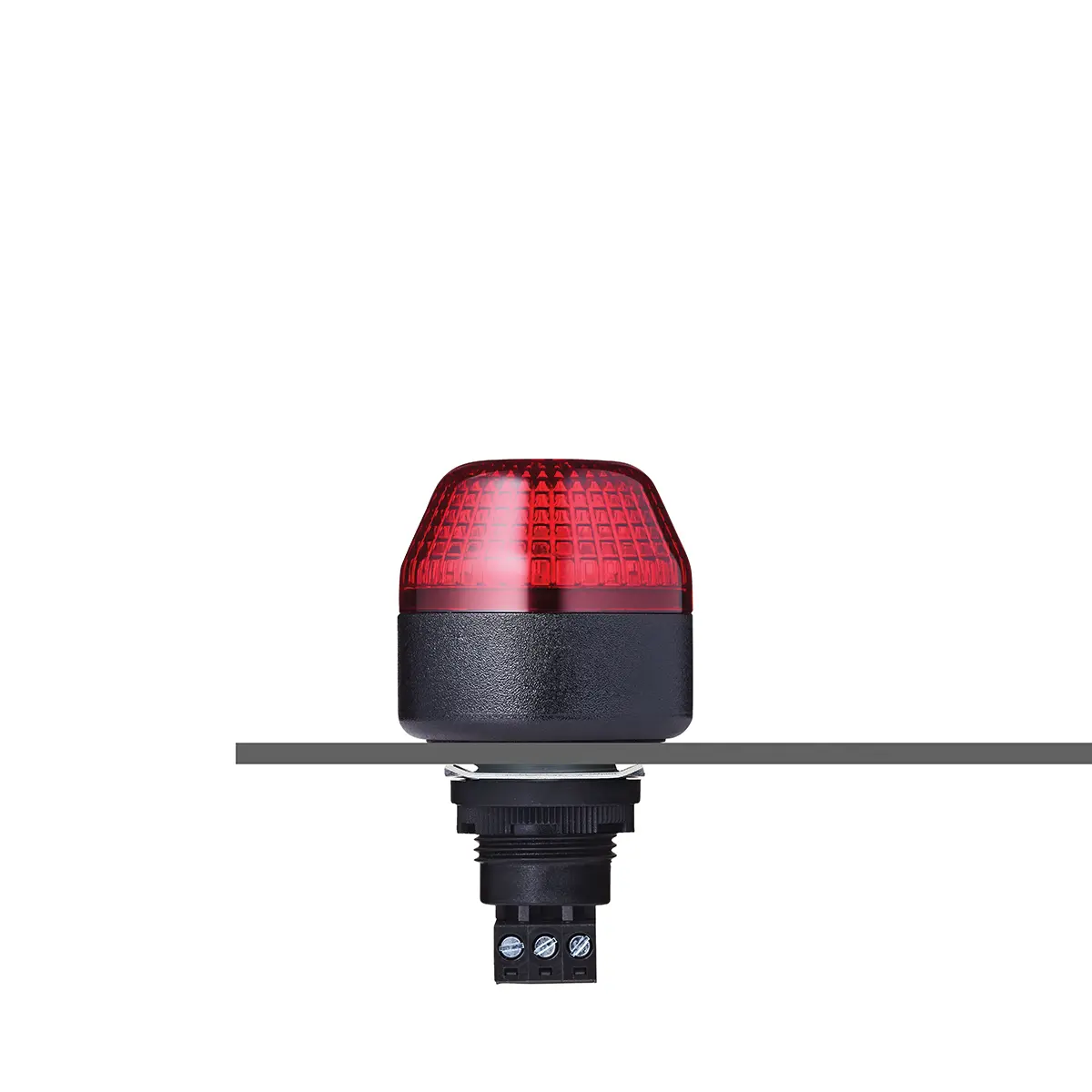 Produktfoto 1 von AUER Signal IBM LED Blinkend, Dauer Signalleuchte Rot, 24 V ac/dc, Ø 45mm x 75.7mm