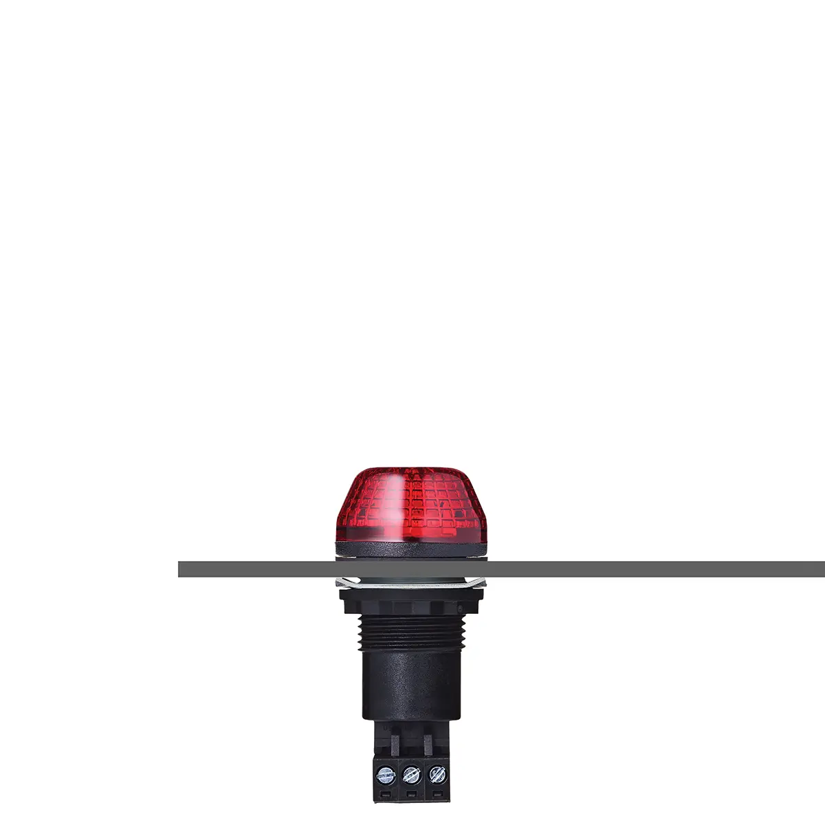 Produktfoto 1 von AUER Signal IBS LED Blinkend, Dauer Signalleuchte Rot, 24 V ac/dc, Ø 30mm x 65.6mm