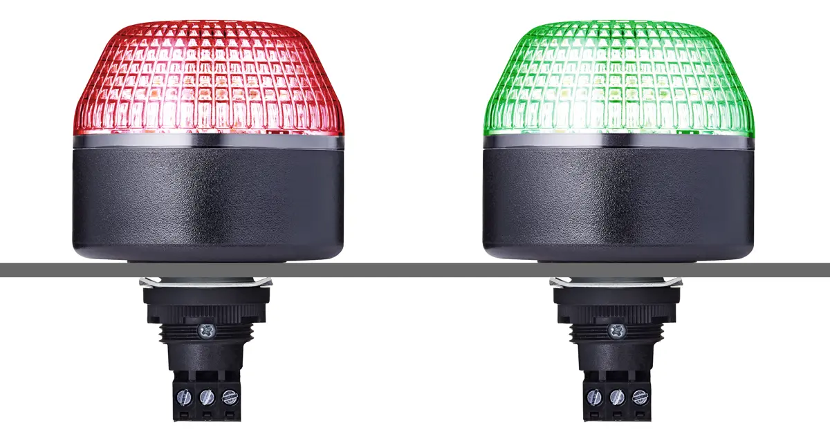 Produktfoto 1 von AUER Signal IDL LED Dauer Signalleuchte Klar, 24 V ac/dc, Ø 65mm x 89.7mm