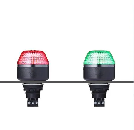 Produktfoto 1 von AUER Signal IDM LED Dauer Signalleuchte 240V ac/dc Klar Panel, Ø 45 mm x 75.7 mm IP65