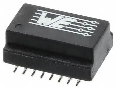 Produktfoto 1 von Wurth Elektronik LAN-Ethernet-Transformator Oberfläche 5 Ports -1.1dB, L. 12.7 mm B. 8.8mm