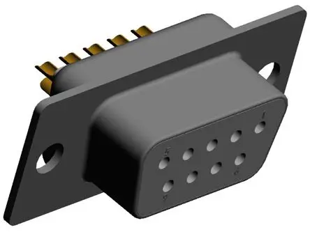Produktfoto 1 von Norcomp D-Sub-Steckverbinder Gerade, 9-polig 2.769 mm Raster, Kabel Buchse