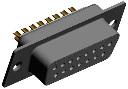 Produktfoto 1 von Norcomp D-Sub-Steckverbinder Gerade, 15-polig 2.769 mm Raster, Kabel Buchse