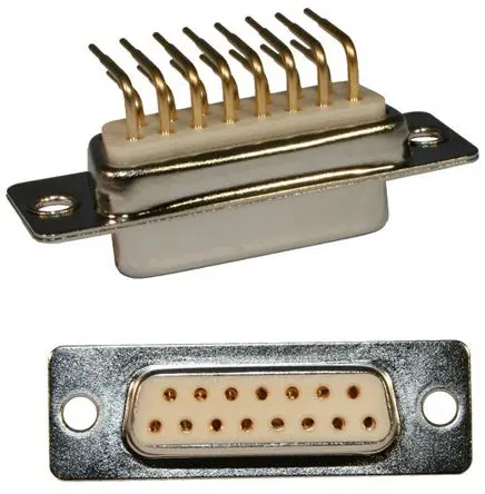 Produktfoto 1 von Norcomp SEAL-D D-Sub-Steckverbinder gewinkelt, 15-polig 2.769 mm Raster Stecker
