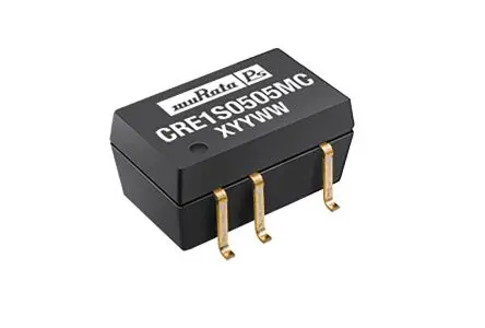 Produktfoto 1 von Murata Power Solutions CRE1 DC/DC Konverter, 5V dc OUT 200 mA 5V dc 3 kV dc 1 W -40 °C 85 °C