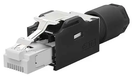 Produktfoto 1 von TE Connectivity 2120892 Stecker Cat6a RJ45-Steckverbinder, 1-Port 8-polig Abgeschirmt Kabel Gerade