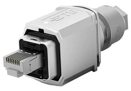 Produktfoto 1 von TE Connectivity 1-2120864 Stecker Cat6a RJ45-Steckverbinder, 1-Port 8-polig Abgeschirmt Kabel Gerade
