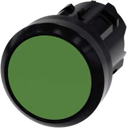Produktfoto 1 von Siemens SIRIUS ACT Druckschalter Ø 22 mm, Grün Rastend Rund Rund Kunststoff, IP66