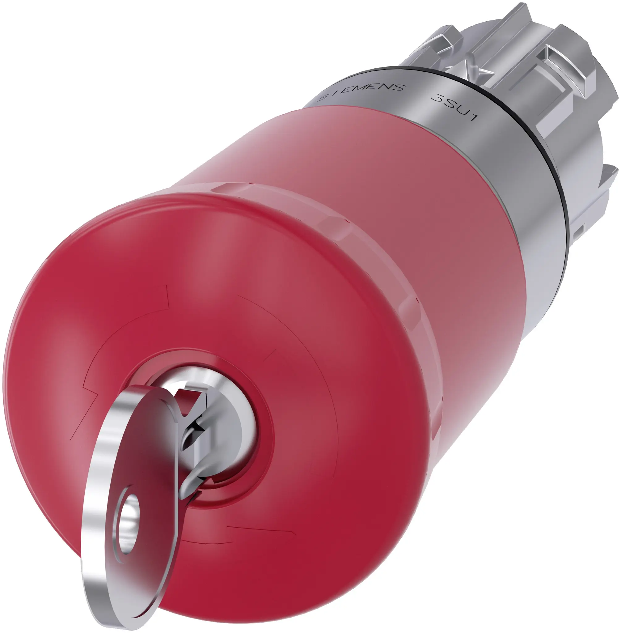 Produktfoto 1 von Siemens SIRIUS ACT 3SU10 Not-Aus-Schalter, 22 mm, Schlüsselentriegelung, Pilzkopf, Kunststoff
