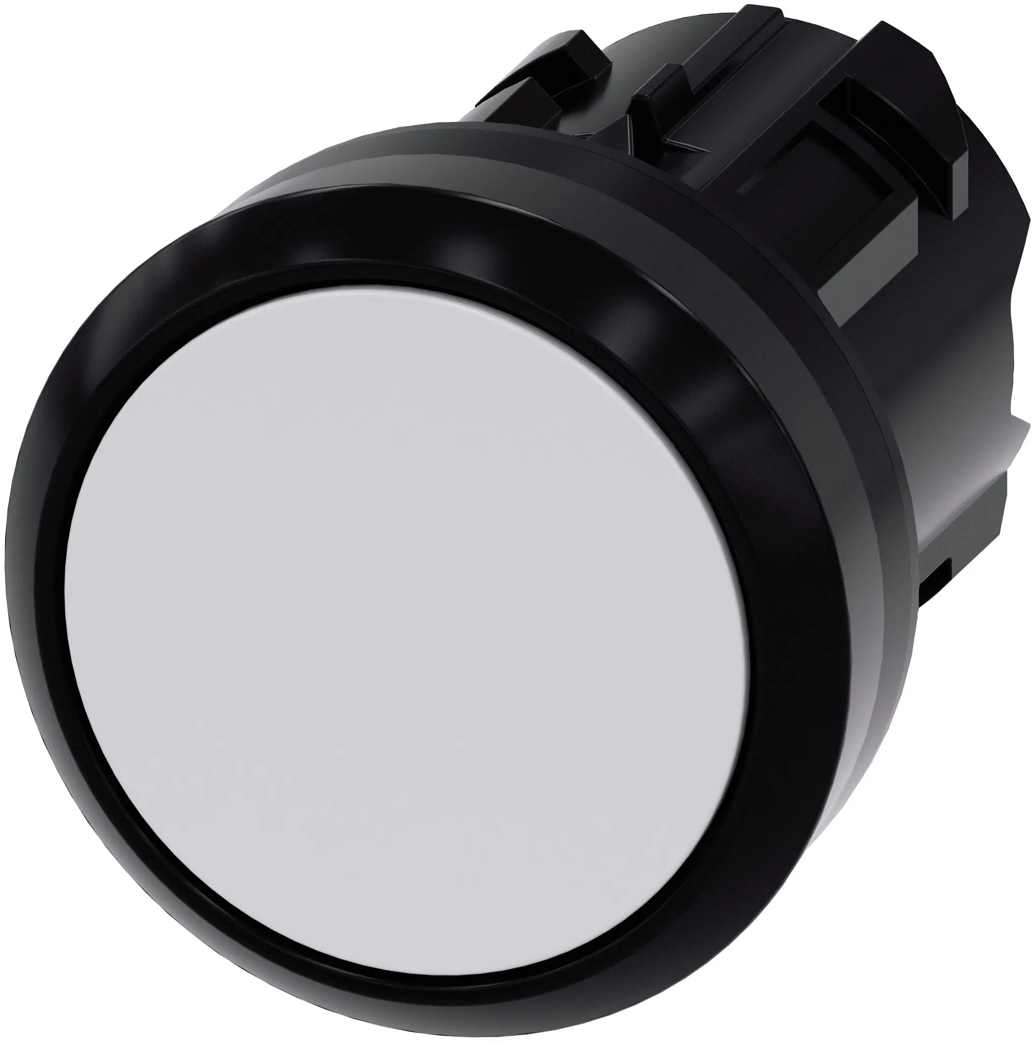Produktfoto 1 von Siemens SIRIUS ACT Druckschalter Ø 22 mm, Weiß Rastend Rund Rund Kunststoff, IP66
