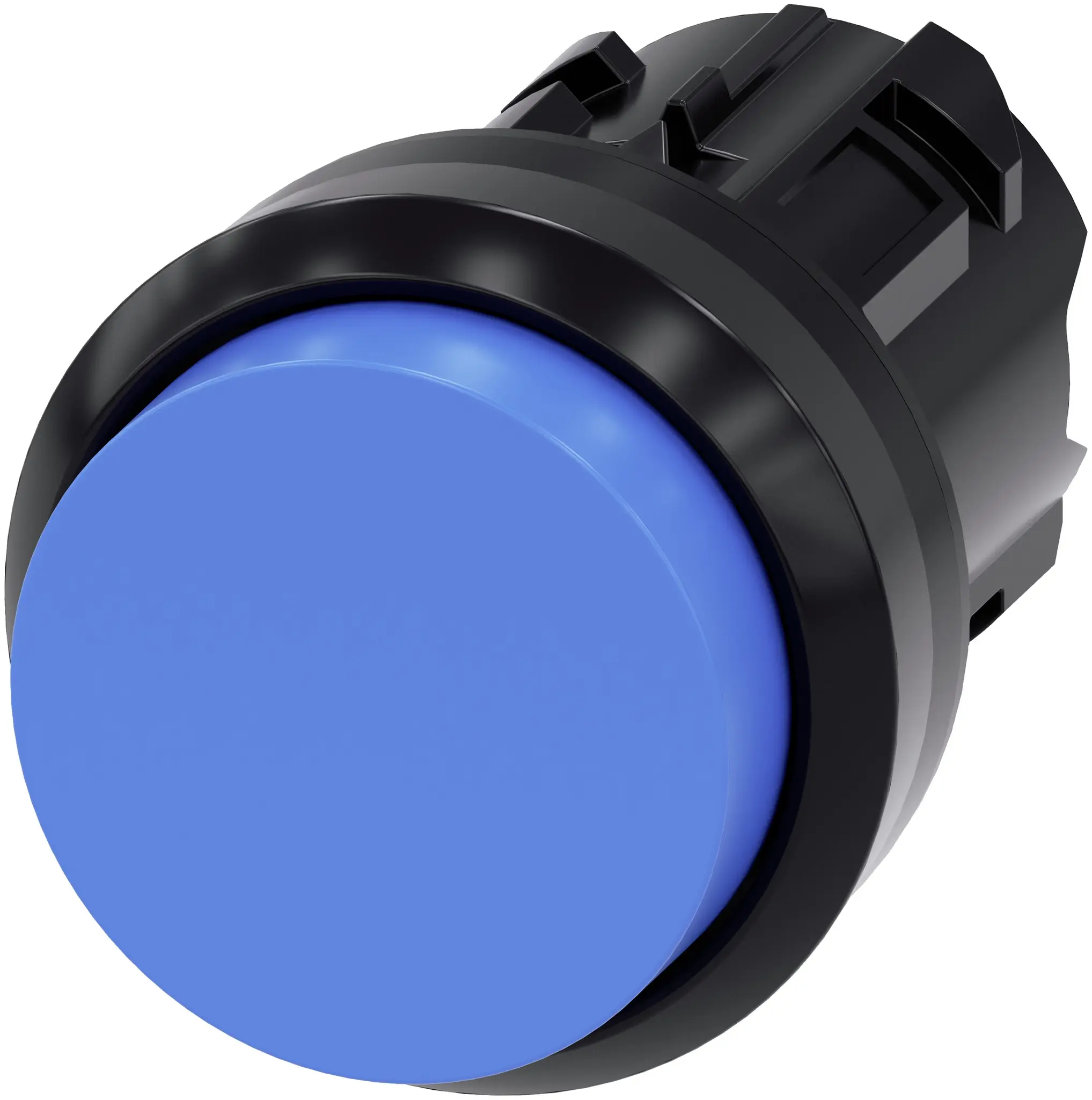 Produktfoto 1 von Siemens SIRIUS ACT Druckschalter Ø 22 mm, Blau Tastend Rund Rund Kunststoff, IP66