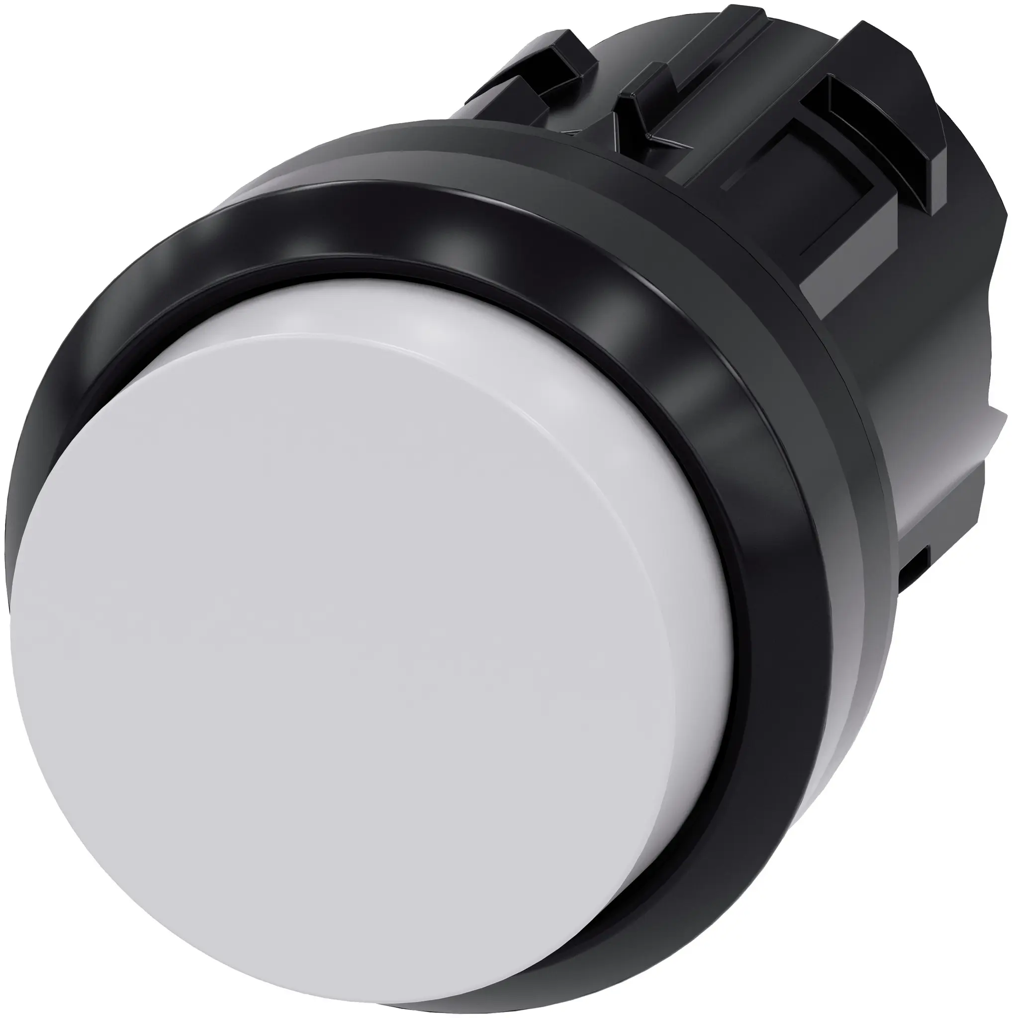 Produktfoto 1 von Siemens SIRIUS ACT Druckschalter Ø 22 mm, Weiß Tastend Rund Rund Kunststoff, IP66