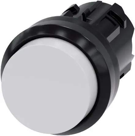 Produktfoto 1 von Siemens SIRIUS ACT Drucktaster Ø 22mm, Weiß Tastend Rund Kunststoff, IP66
