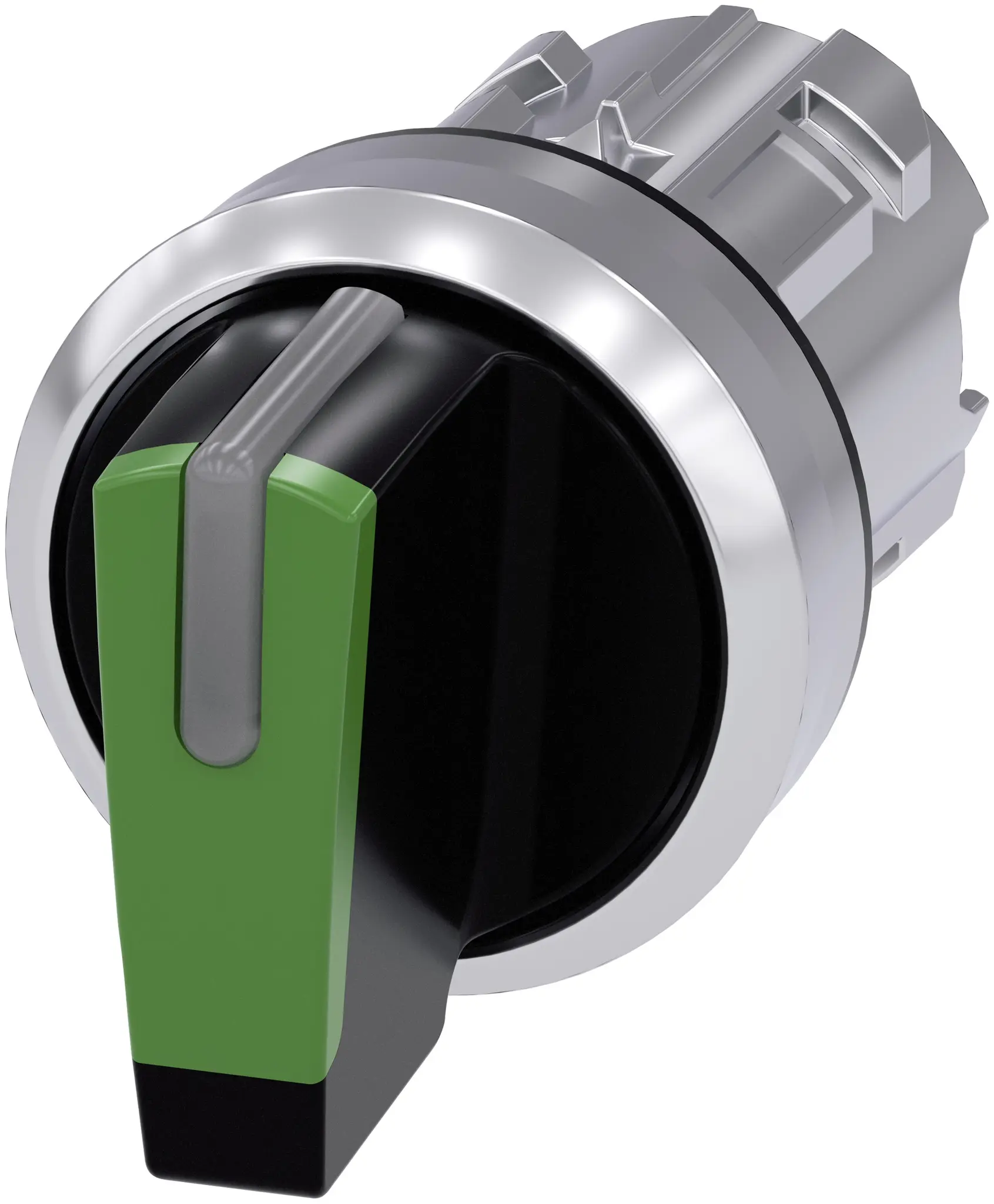 Produktfoto 1 von Siemens SIRIUS ACT 3SU10 Wählschalterkopf Grün 3-Positionen 22mm Kurzer Griff Rastend