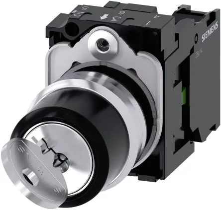 Produktfoto 1 von Siemens Schlüsselschalter Rastend 2-Positionen SPST Ronis IP67, IP66, IP69
