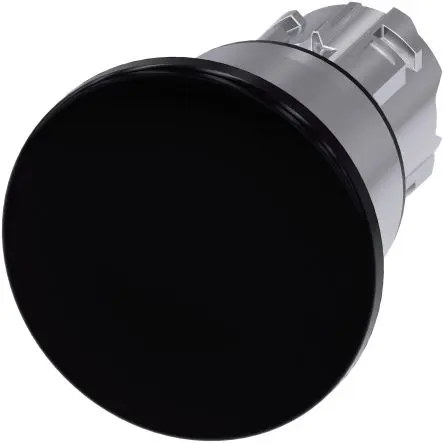 Produktfoto 1 von Siemens SIRIUS ACT Druckschalter Ø 22 mm, Schwarz Rastend Rund Rund Kunststoff, IP66