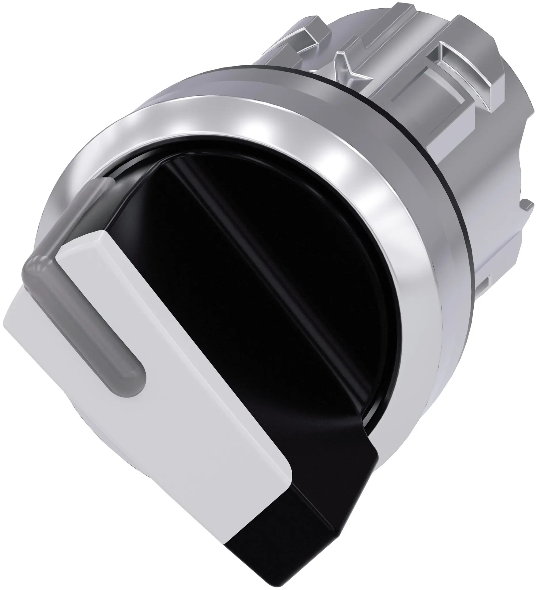 Produktfoto 1 von Siemens SIRIUS ACT 3SU10 Wählschalterkopf Weiß 2-Positionen 22mm Kurzer Griff Tastend