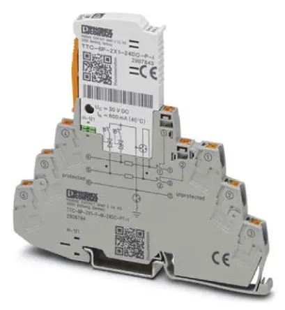 Produktfoto 1 von Phoenix Contact, Überspannungsschutz 10 kA DIN-Hutschiene TTC