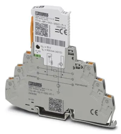Produktfoto 1 von Phoenix Contact, Überspannungsschutz 10 kA DIN-Hutschiene TTC