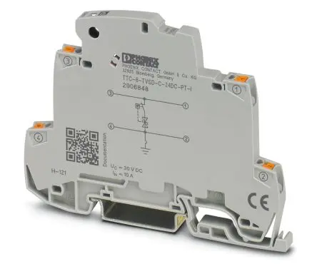Produktfoto 1 von Phoenix Contact, Überspannungsschutz 30 A DIN-Hutschiene TTC