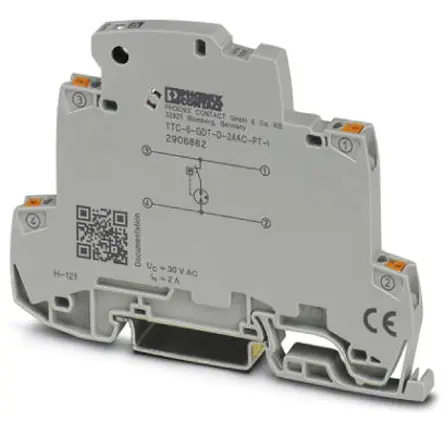 Produktfoto 1 von Phoenix TTC Überspannungsschutz Überlastschutzgerät 5 kA 30V dc, DIN-Hutschiene, -40 °C→85 °C
