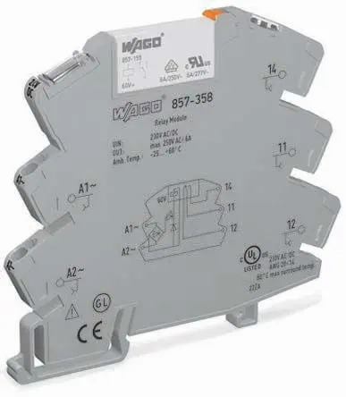 Produktfoto 1 von WAGO Interface Relais 24V ac/dc DIN-Schienen