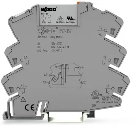Produktfoto 1 von WAGO Interface Relais 115V ac/dc DIN-Hutschiene