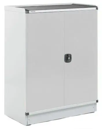 Produktfoto 1 von Treston Aufbewahrungsschrank Typ Regalschrank Freistehend 2 Tür/en 2 Regal/e 1 m 800mm Abschließbar 425 mm Stahl