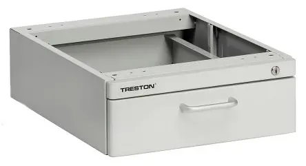 Produktfoto 1 von Treston 1 Stahl Schubladeneinheit, Kleinteilemagazin Grau, 135 mm x 370mm x 460 mm