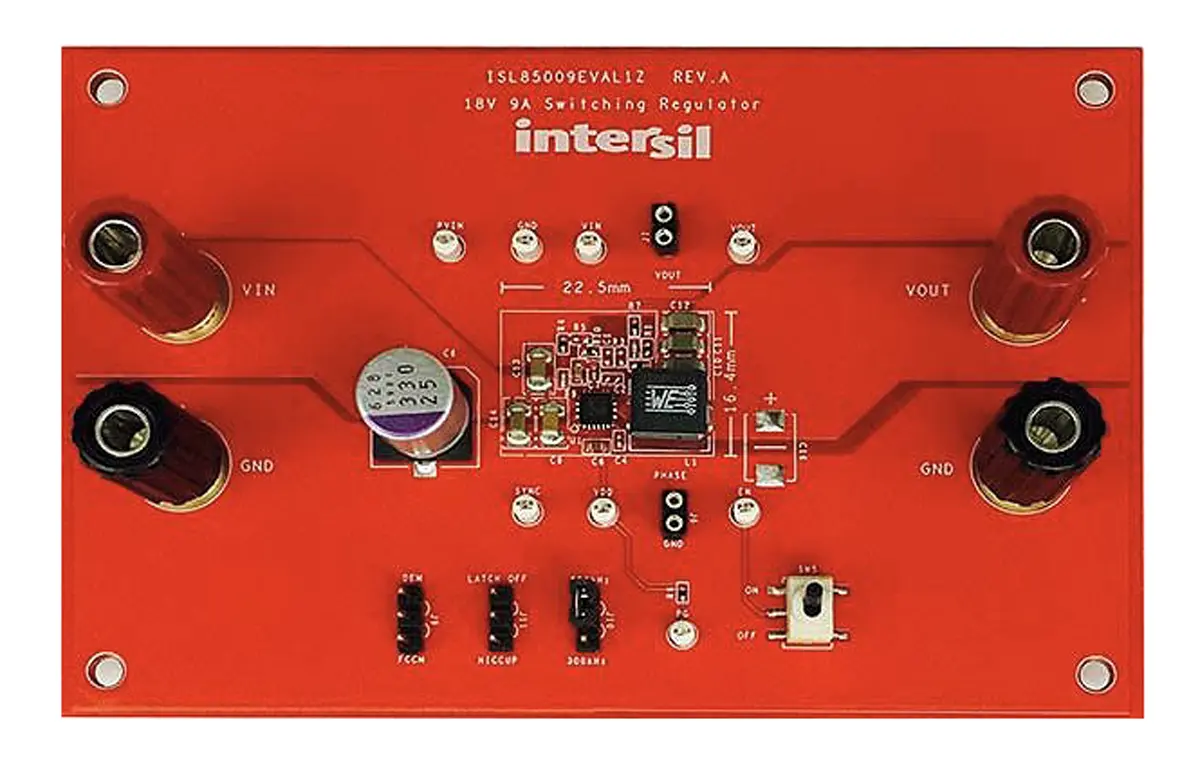 Produktfoto 1 von Renesas Electronics ISL85009 Evaluierungsplatine, Evaluierungsplatine Abwärtsregler