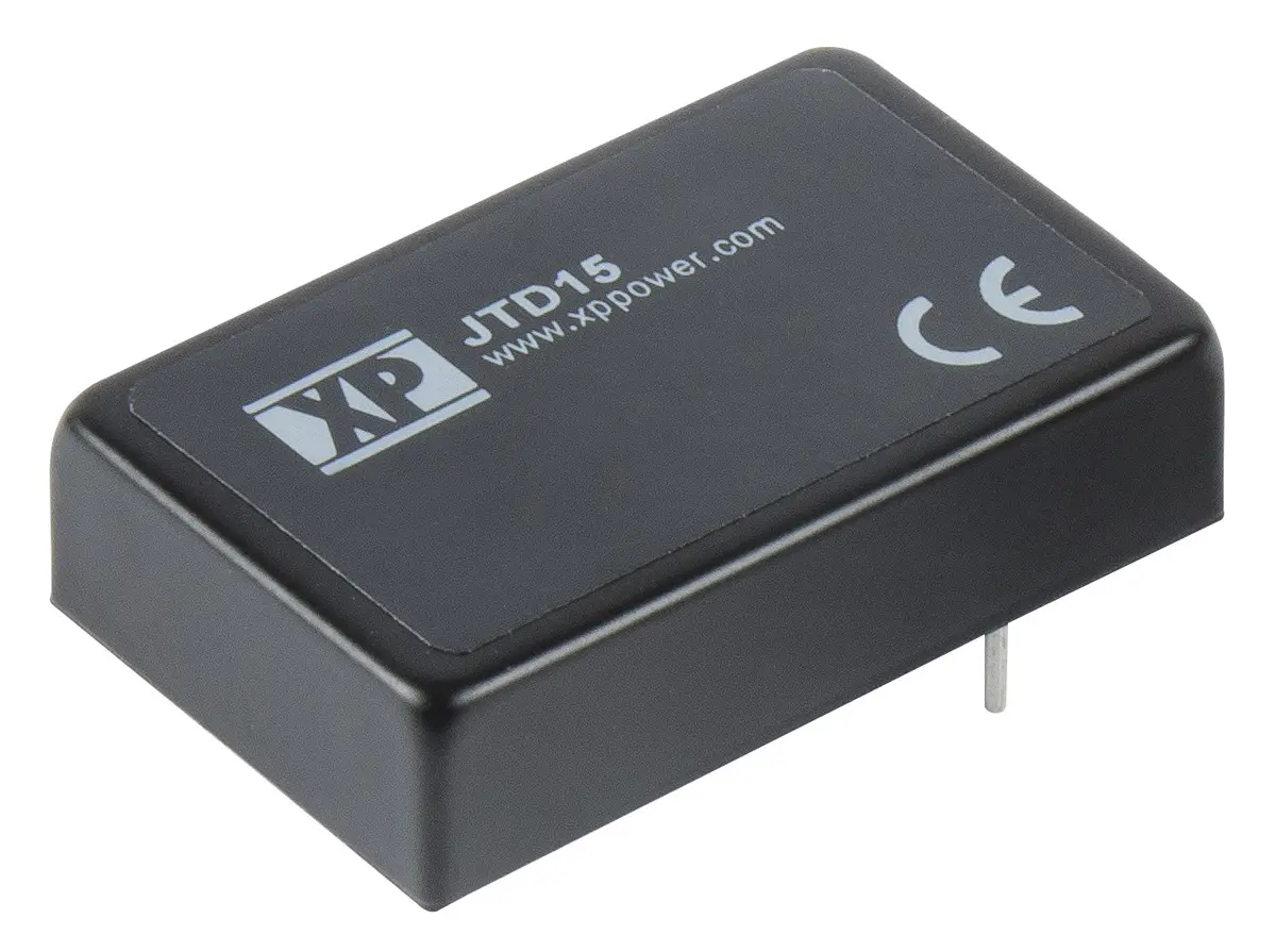 XP Power JTD15 DC/DC-Wandler 15W 24 V dc IN, ±15V dc OUT / ±500mA Durchsteckmontage 1.6kV dc isoliert