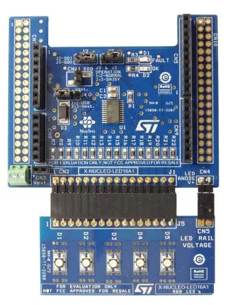 Produktfoto 1 von STMicroelectronics LED1642GW Evaluierungsplatine, Erweiterungs-Leiterplatte LED-Treiber, für STM32 Nucleo