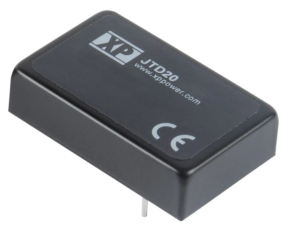 XP Power JTD20 DC/DC-Wandler 20W 24 V dc IN, ±12V dc OUT / ±835mA Durchsteckmontage 1.6kV dc isoliert