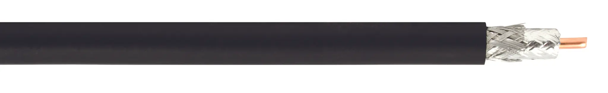 Produktfoto 1 von CAE Groupe RF400 RF400 Koaxialkabel, Verlegekabel, 50 Ω, 100 m, Aussen ø 10.3 mm Außen-ø , Schwarz