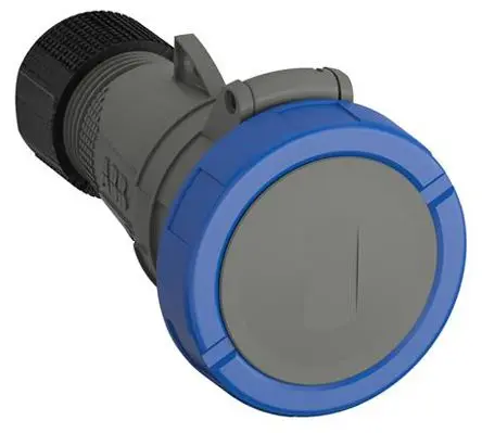 Produktfoto 1 von Amphenol Industrial Easy & Safe Leistungssteckverbinder Blau, 230V 2P+PE / 16A, Kabel IP67