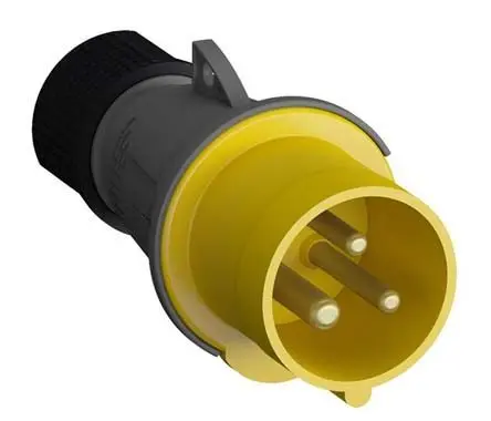 Produktfoto 1 von Amphenol Industrial Easy & Safe Leistungssteckverbinder Gelb 2P+PE, 110V, Kabel Gerade IP44 16A
