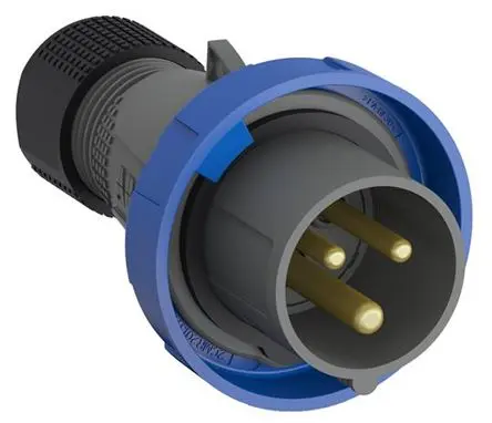 Produktfoto 1 von Amphenol Industrial Easy & Safe Leistungssteckverbinder Blau 2P+PE, 230V, Kabel Gerade IP67 32A