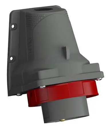 Amphenol Industrial Easy & Safe Leistungssteckverbinder Stecker Rot 3P + N + E, 415 V / 16A, Wandmontage IP 67