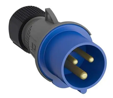 Produktfoto 1 von Amphenol Industrial Easy & Safe Leistungssteckverbinder Blau 2P+PE, 230V, Kabel Gerade IP44 16A