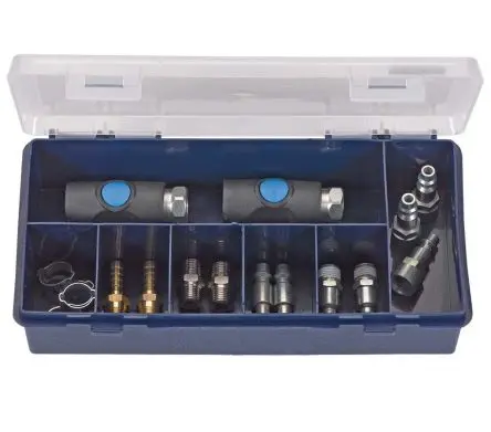 Produktfoto 1 von PREVOST Sicherheitsschnellkupplung mit Adapterkit, Verbundwerkstoff 1/4 in Buchse, BSP, 8mm