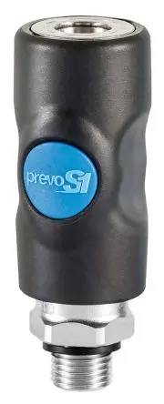 Produktfoto 1 von PREVOST Sicherheits-Schnellkupplung, Verbundwerkstoff 3/8 in Stecker, BSP