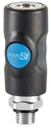 Produktfoto 1 von PREVOST Sicherheits-Schnellkupplung, Verbundwerkstoff 1/2 in Stecker, BSP