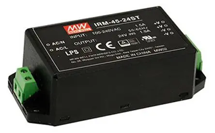 Produktfoto 1 von MEAN WELL IRM Schaltnetzteil 1 24V dc 45.6 W, Fahrgestell 264V ac