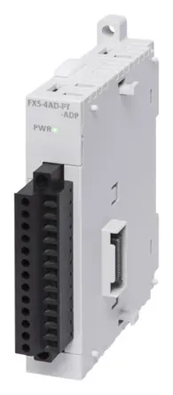 Produktfoto 1 von Mitsubishi Electric FX5 Analoges Modul für iQ-FX5-SPS, iQ-FX5U-SPS 4 x DC Eingang / 4 x MELSEC PT 100 Ausgang