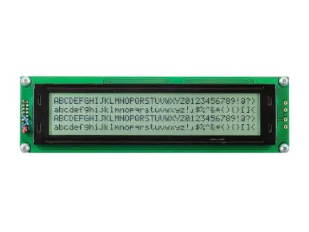 Produktfoto 1 von Midas A Monochrom LCD, Alphanumerisch LED Weiß 4 x 40, Hintergrund Weiß, 8-Bit Interface