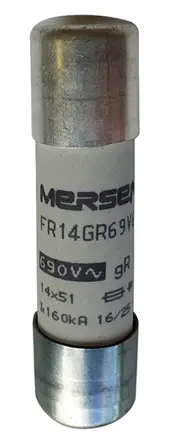 Produktfoto 1 von Mersen Protistor Patronensicherung FF / 12 A 14 x 51 mm 700 V Keramik gR